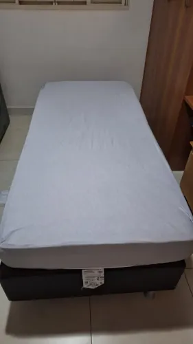 COLCHÃO ORTOBOM PRÓ-SAUDE FIRME + BASE BOX PRETA