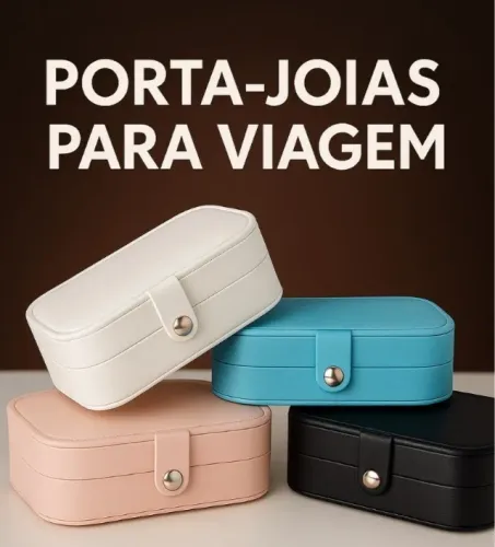 Lote - Estojo Porta Joias para Viagem