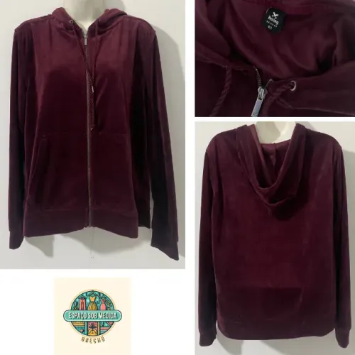 Casaco Hering plush vinho
