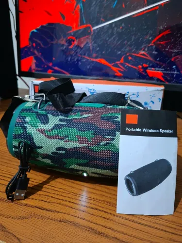 NOVA + GARANTIA | Caixa de Som Bluetooth Boombox 70W USB Rádio FM Aux SD
