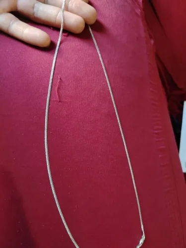 Corrente de prata 2 mm 70 cm por 90$ retirada em planaltina DF