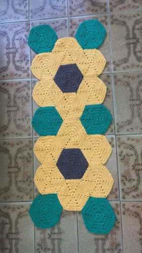 Tapete de croche flor