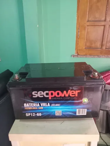 Bateria Sec Power VRLA 12V 60Ah AGM (SP12-60) - Selada / Nobreak / Sistema Solar