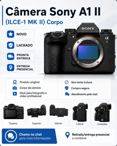 Câmera Sony A1 II (ILCE-1 MK II) Corpo Mirrorless