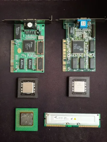 Placa de vídeo PCI e Pentium 166 MMX socket 7