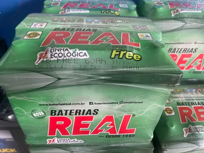 Bateria Real 60 amperes (NOVA)