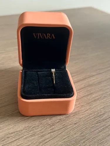 Solitário Vivara ouro amarelo 18 k com Diamante 0,09