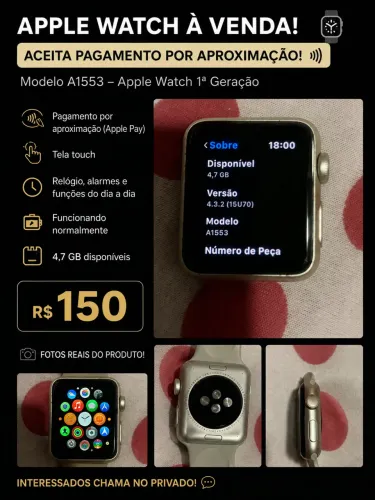 ? Apple Watch à venda!