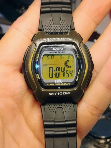 Casio Illuminator cronógrafo HDD-600 2889 digital 100M WR 40mm