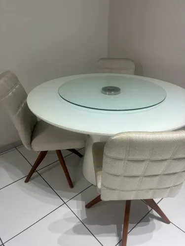 Prato giratório Marca Ribas em vidro
