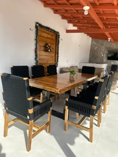 MESA LASVEGAS COM 8 CADEIRAS