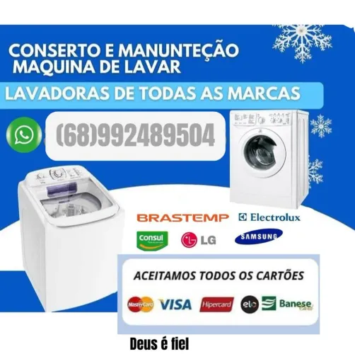 Máquina e secadora manutenção