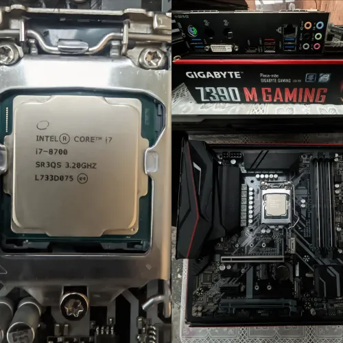I7 8700 + Placa Mãe Z390 M GaminG Gibabyte