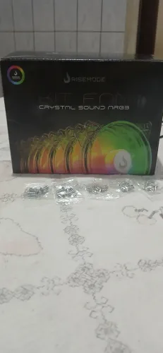 Kit 5 fans risemode vem com controle