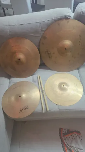 Kit pratos de Batera Zeus Evolution Pro<br>Valor 800,00