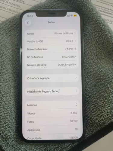 iPhone 12 - 128gb com caixa e nota fiscal 
