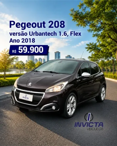 Peugeot 208 Urbantech1.6 Flex 16V 5P Aut. 2018