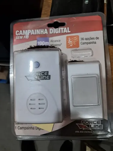 Campainha digital sem fio Force Line 100 metros