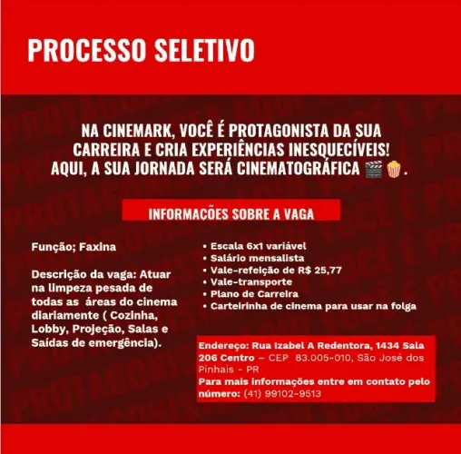 Auxiliar de Limpeza