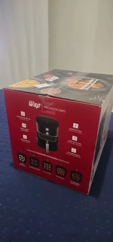 Fritadeira Elétrica Wap Air Fryer Grand Family 5,2l 1500w Cor Preto e Cinza