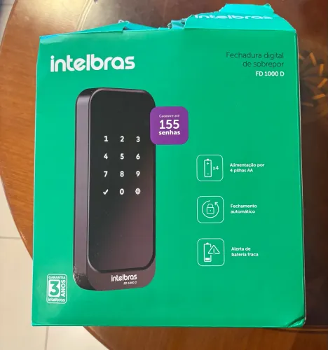 Fechadura digital de sobrepor intelbras 