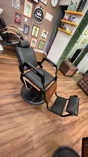 Cadeira de barbeiro reclinável prismec 