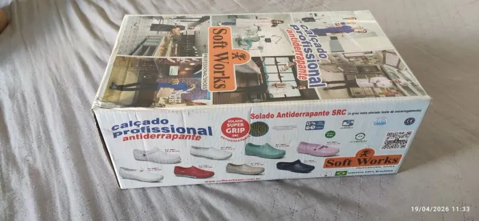 Aceito ofertas. Soft Works BB80 Branco com Listra Vermelha Nº 36 - NOVO na Caixa