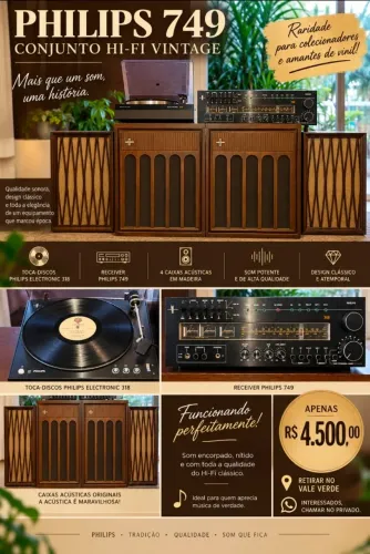Toca discos Philips 749