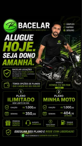 Locação Moto para Aplicativo