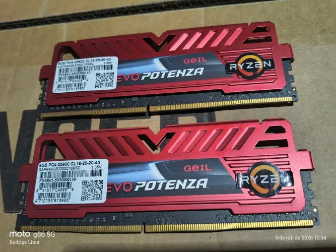 Memória Ram Geil 2x8