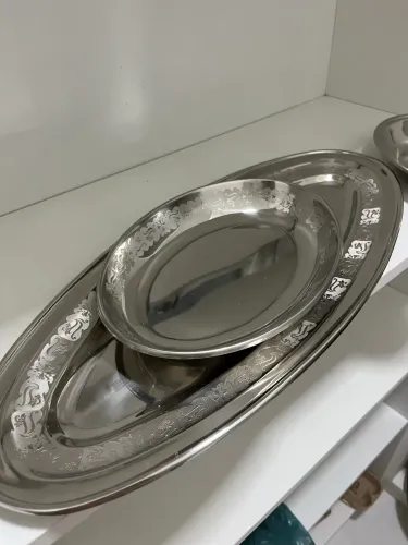 10 peças Art Prata em aço inox