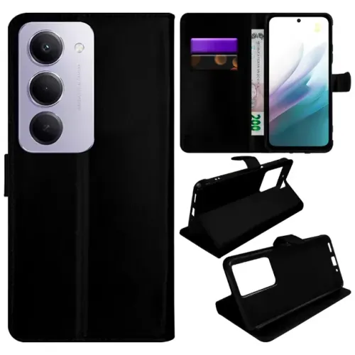 Capa Case Capinha Carteira Flip Cover Couro Sintético PRETA Xiaomi Redmi  13C 14C 15 4g