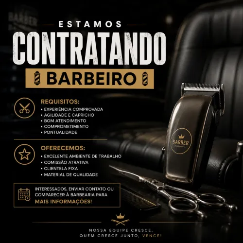 Vaga para barbeiro
