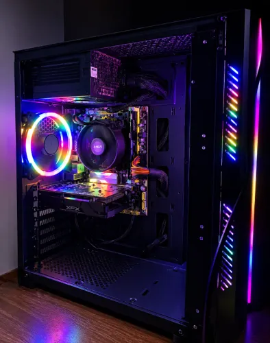 PC Gamer Ryzen 5 4600G 16GB RAM + Monitor e Periféricos