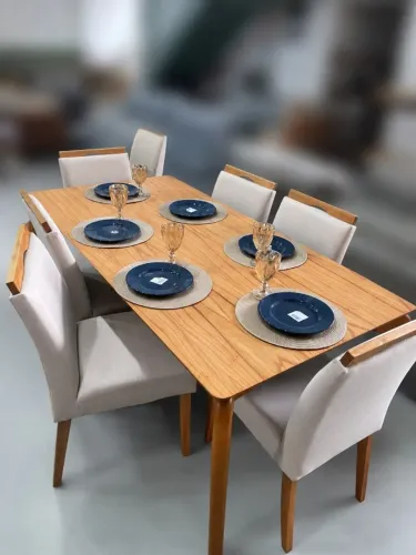 Mesa de Jantar completa MADEIRA MACIÇA