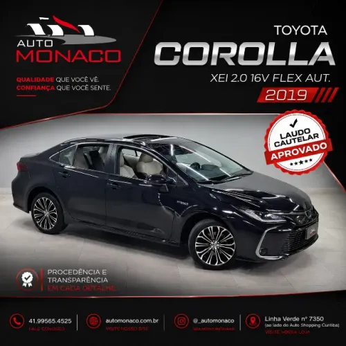 Toyota Corolla XEI 2.0 Flex 16V Aut. 2019