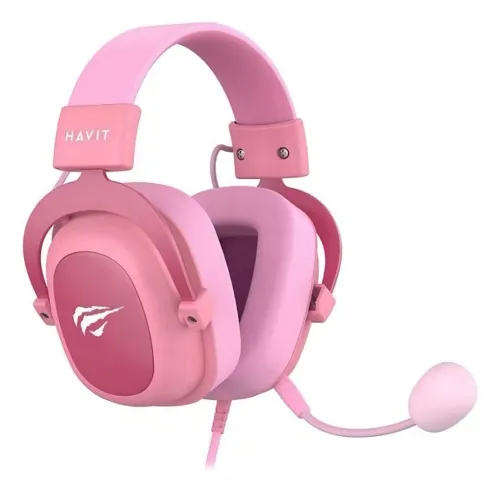 Fone Gamer havit h2002d Rosa 