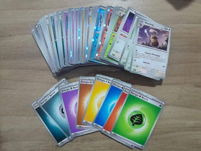 Lote 130 Cartas Pokémon Originais, Novas e Sem Repetida
