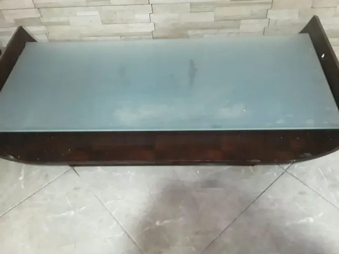 Estante de vidro