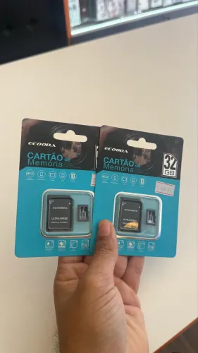 Cartão de Memória 32GB Micro SD Classe 10 com Adaptador Novo Lacrado