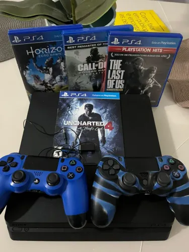 PS4 2 Controles 4 Jogos