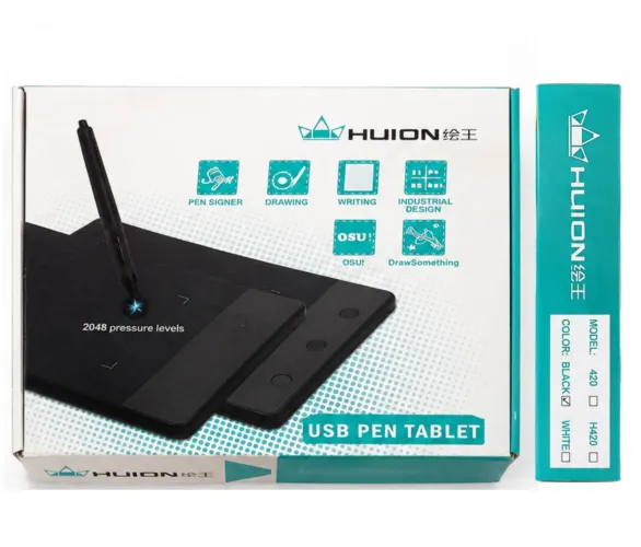HUION H420 (USADA) [MESA DIGITALIZADORA]