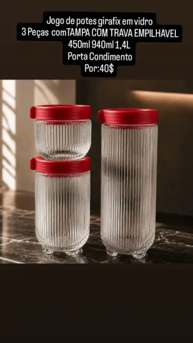 Kit de porta condimentos