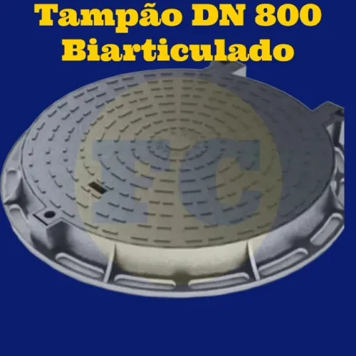 Tampão ferro fundido dn 800mm biarticulado-Juiz de Fora-MG