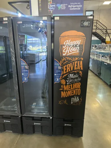 Expositor cervejeira 230 litros slim imbera