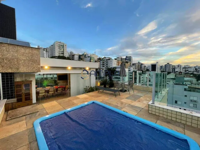 Cobertura de Frente em Buritis, BH  260 m², 4 quartos, 4 vagas, acabamento premium
