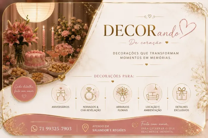 Agência Decorativa Festas, eventos e aniversário organização e planejamento Salvador