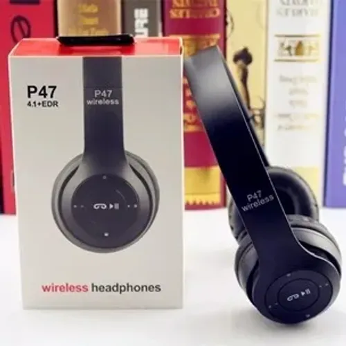 Headphone Corrida Bluetooth P47 preto Novo