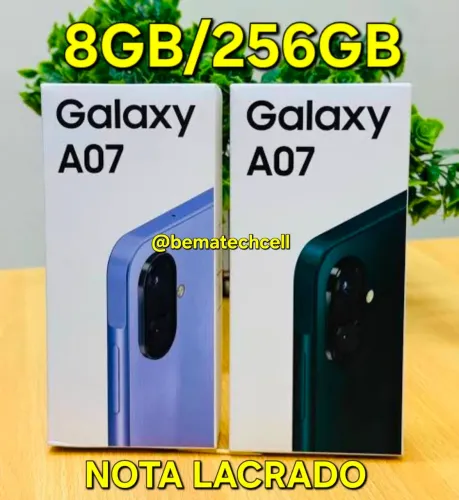 Samsung A07 8gb/256gb (Lacrado) Nota 01 Ano Garantia 