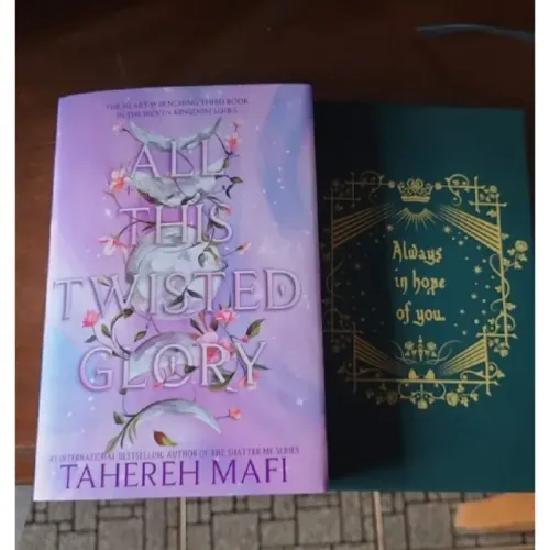 All This Twisted Glory - Tahereh Mafi Litjoy autografado lateral metálica inglês